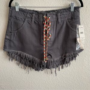 NWT Free People Denim Slouchy Shorts